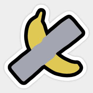 Duct Tape Banana - Taped Banana Artwork Sticker